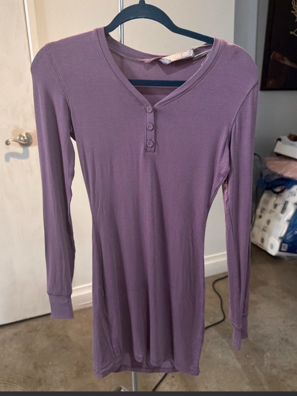 NWT skims sleep Henley dress size small plum